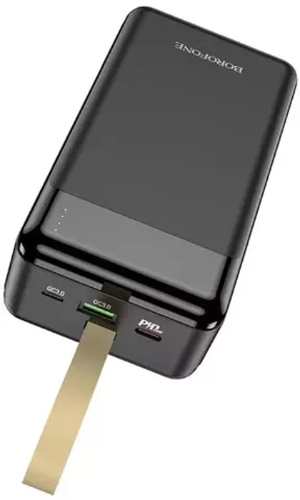Портативный аккумулятор 30000 mAh LED PD+QC Borofone BJ19B Black