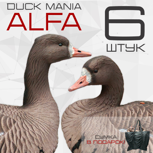Белолобый гусь Duck Mania "ALFA"