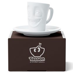 Кофейная пара Joking, 80 мл, белая