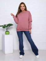 Свитшот утепленный оверсайз базовый