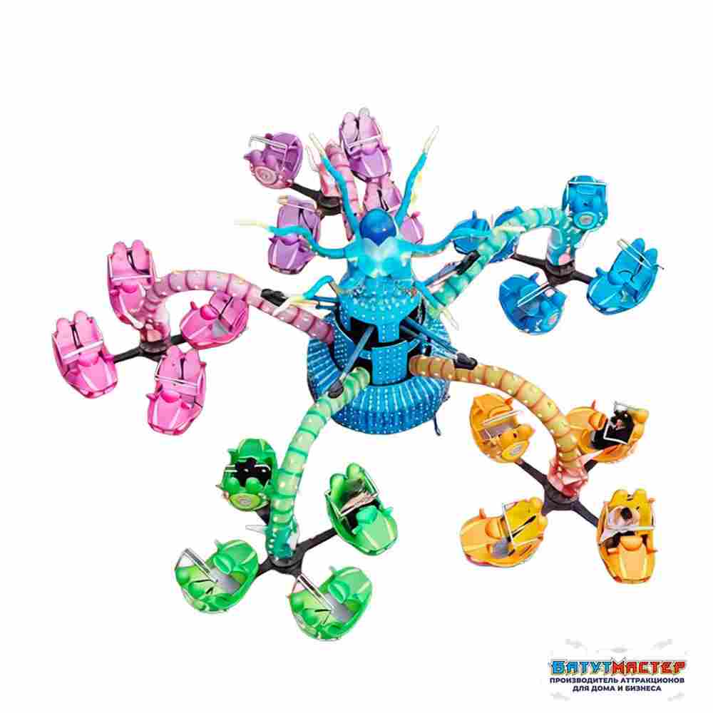 Спрут аттракцион «Властелин морей» 20 кабинок, 40 места 13,5×13,5×4,5 м