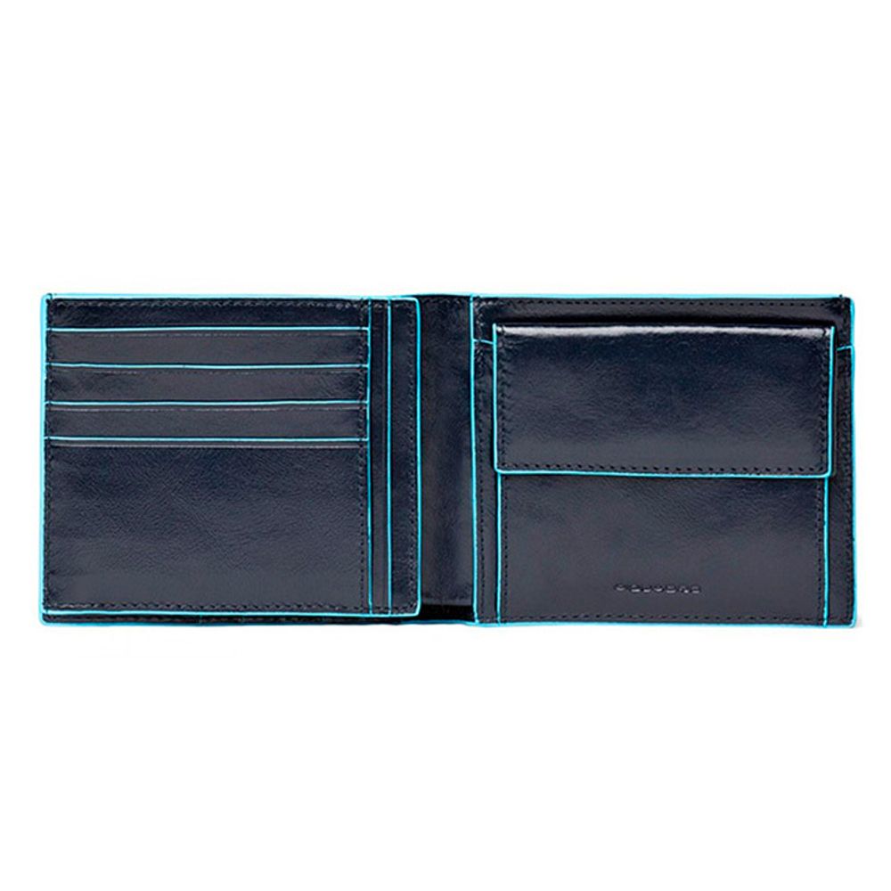 Кошелек Piquadro Blue Square синий телячья кожа (PU1240B2/BLU2) 2