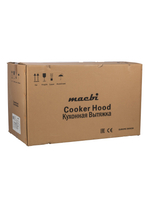 Вытяжка кухонная MACBI MТG60TL (IVORY) бежевый, D150мм, 1100м3/ч, наклонная, мотор 230Ватт, стекло 60см, сенсорное управл.