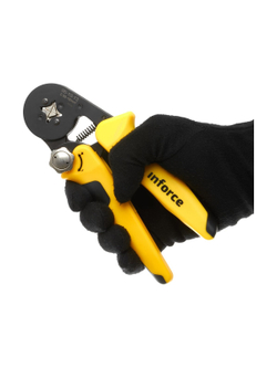 Квадратные пресс-клещи Inforce с регулировочным винтом 0.2-16 мм² 06-19-13