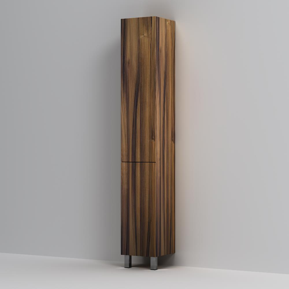 Шкаф-пенал, напольный, правый, 30 см, двери, push-to-open, орех AM.PM Gem M90CSR0306HF