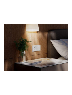 Выключатель 2-кл. AtlasDesign Smart 10А (сх. 5) L+N с подсветкой Zigbee механизм бел. SE ATN000153Z