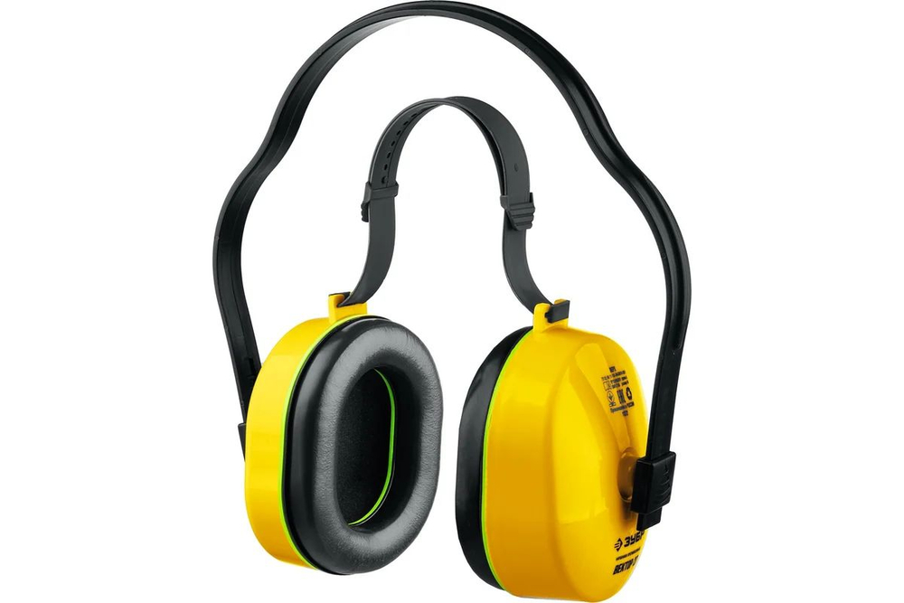 Противошумные наушники с двойным оголовьем ЗУБР ВЕКТОР-27, защита до 107 дБ, (11372)