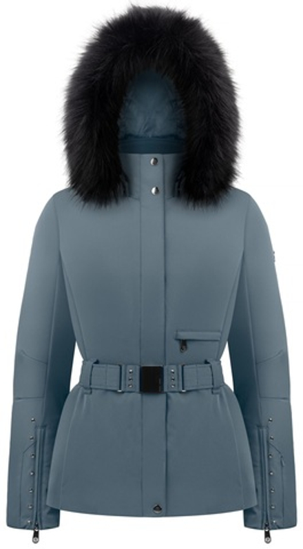 POIVRE BLANC 295482 W22-0801-WO Куртка с иск. мехом Цв. thunder grey (серый), TDGR