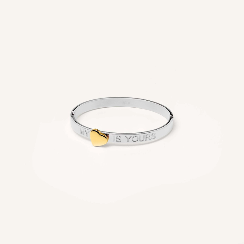 Браслет Мое сердце принадлежит тебе – Серебро