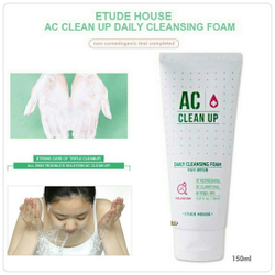 Etude House AC Clean Up Daily Cleansing Foam пенка для проблемной кожи