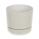 Кашпо СТРИП D110мм 0,6л с подставкой Кремовый