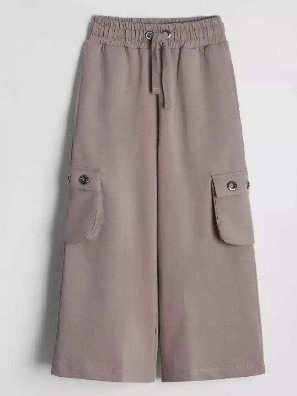 Бежевые брюки для девочек палаццо