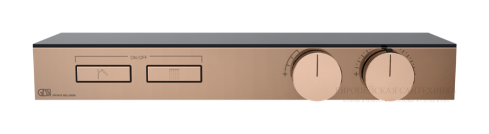 Термостат Gessi HI-FI, с полочкой, скрытая часть, до 2-х функций одновременно, цвет Chrome