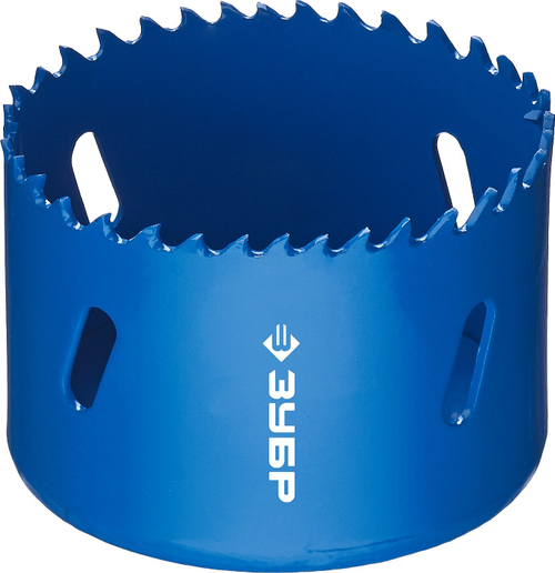 ЗУБР 64мм, коронка биметаллическая, быстрорежущая сталь