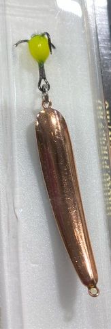 Блесна зимняя штурм с чертиком Колдун цв: Медь (бл.1шт)