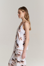 Шелковый топ - бегущие лошади