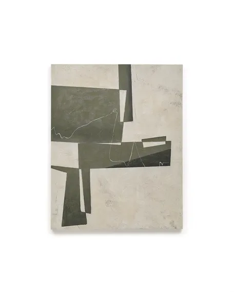 Fida Зеленый абстрактный холст 118 x 94 см