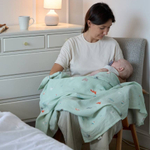 Пелёнки муслиновые BUBA KIDS, 2 шт., Северный лес/ сливочный, 75х115