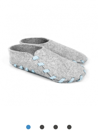 Тапочки войлочные домашние теплые мокасины