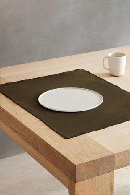 ZARA HOME ЛЬНЯНАЯ САЛФЕТКА, ХАКИ