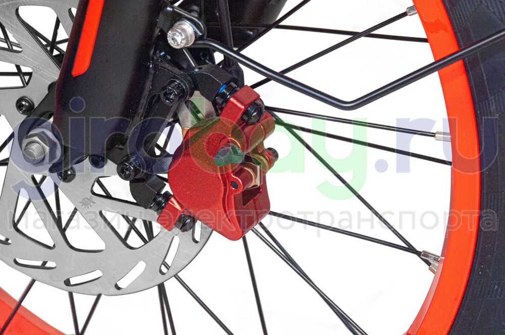 Электровелосипед Minako F10 Pro 2025 (48V/20Ah) - Красный обод фото №6