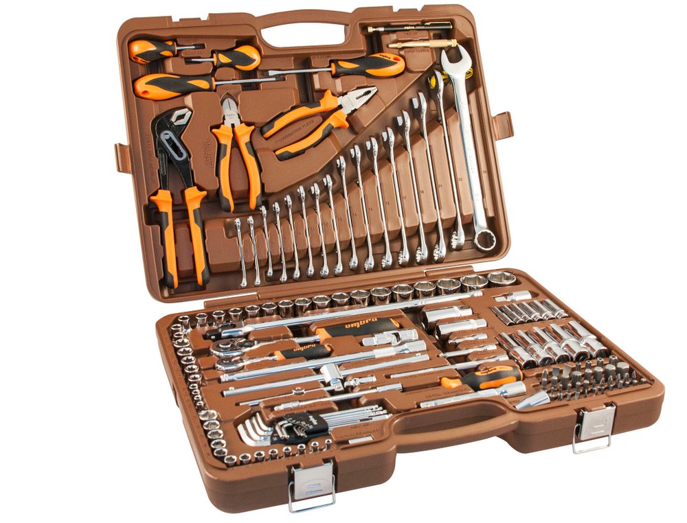 OMT143SL Набор инструмента универсальный 1/4", 1/2"DR, 143 предмета