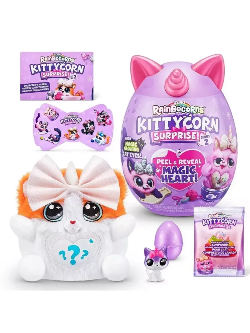 Мягкая игрушка сюрприз яйцо Rainbocorns Kittycorn Зуру