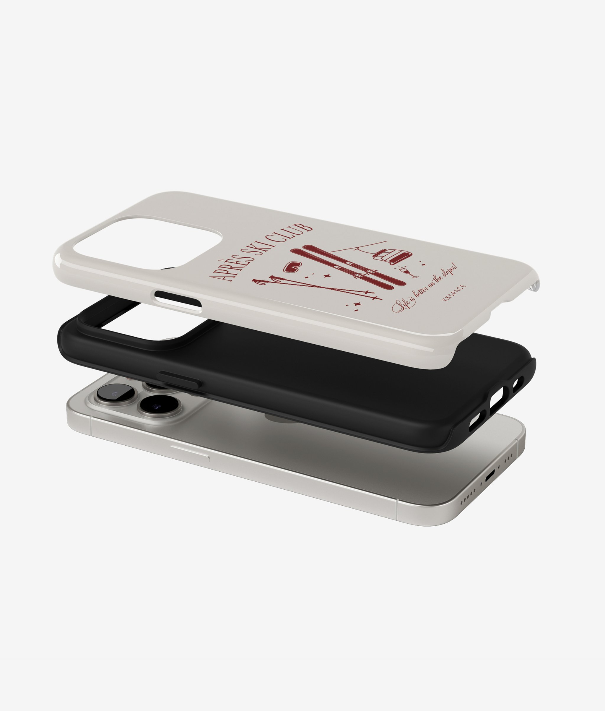 Чехол SKI CLUB (красный) для iPhone