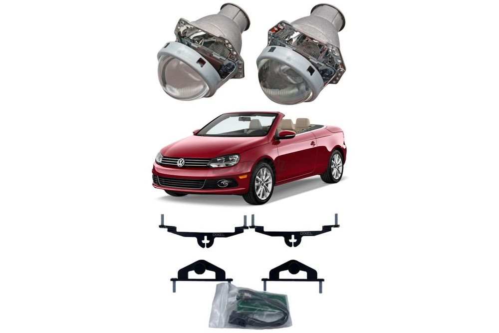 Готовый комплект для замены штатных линз Volkswagen EOS 2006-2015 Valeo 2 AFS