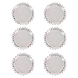 Набор блюдец 6шт "Gocciolina" 9,5*9,5*1,8 см (стекло) (транспортная упаковка)