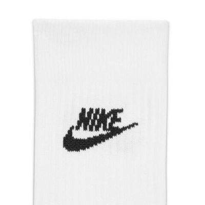 Носки теннисные Nike Sportswear Everyday Essential Crew 3P - white/black