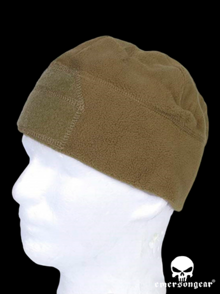 Шапка флисовая EmersonGear Fleece Velcro Watch Cap (EM8542C). Койот