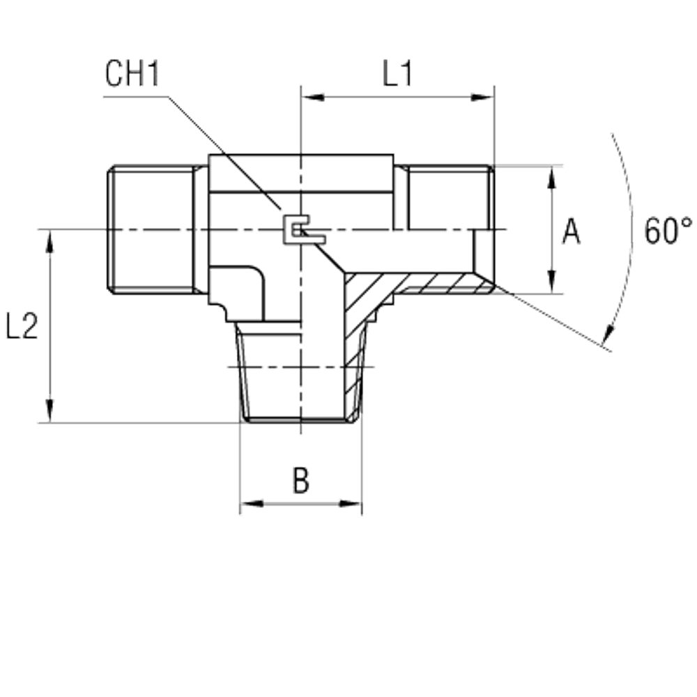 Штуцер FTC BSP 1" BSPT 1"