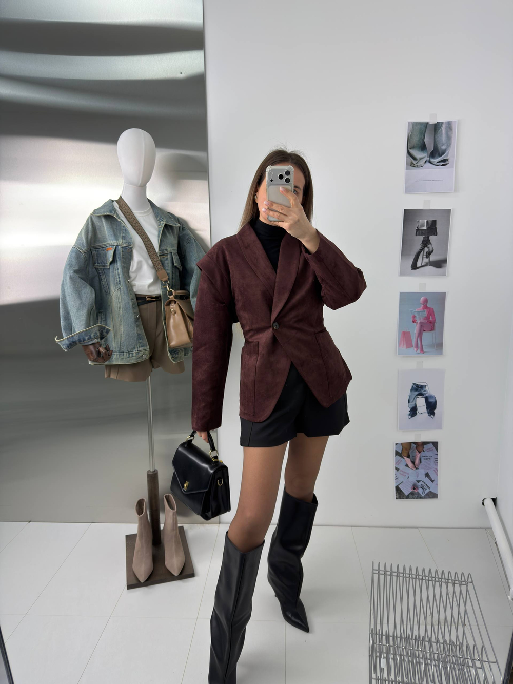 Куртка-пиджак женский артикул 989 цвет "бордовый"