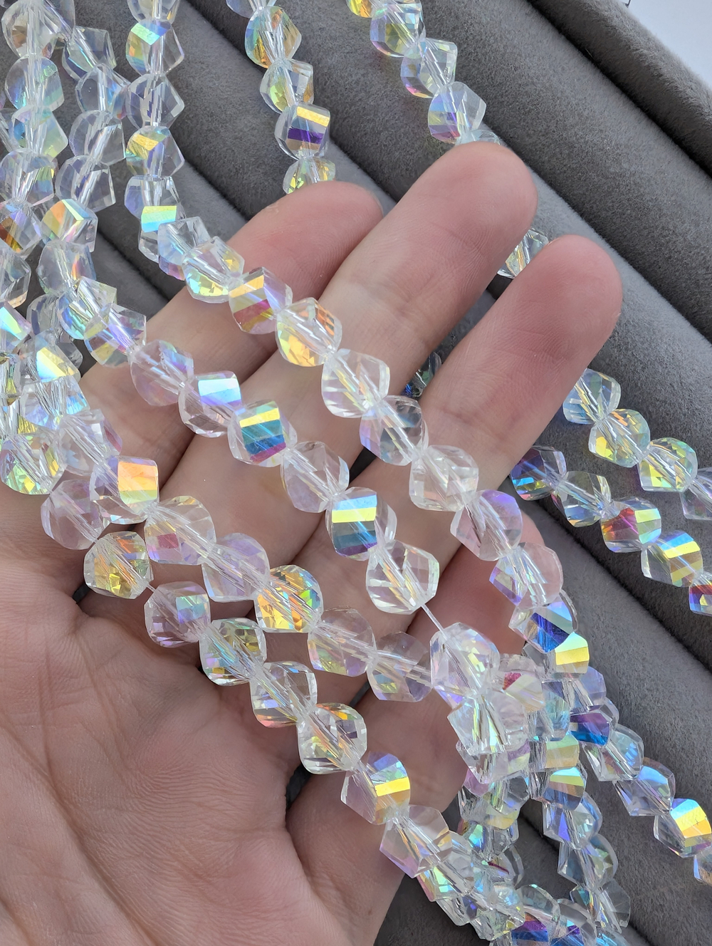 Стекло шар в огранке асимметрия 8мм