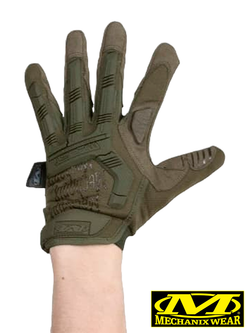 Перчатки полнопалые Mechanix M-Pact (реплика). Олива