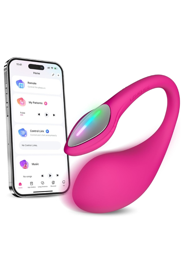 Розовое виброяйцо Lovense Lush 4