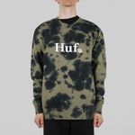  Толстовка мужская HUF In Bloom артикул:PF00392 OLIVE - купить в магазине Дайс