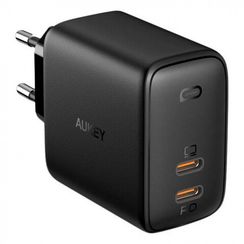 Сетевое зарядное устройство Aukey Omnia Duo PD 65W 2xUSB-C (PA-B4) Black)