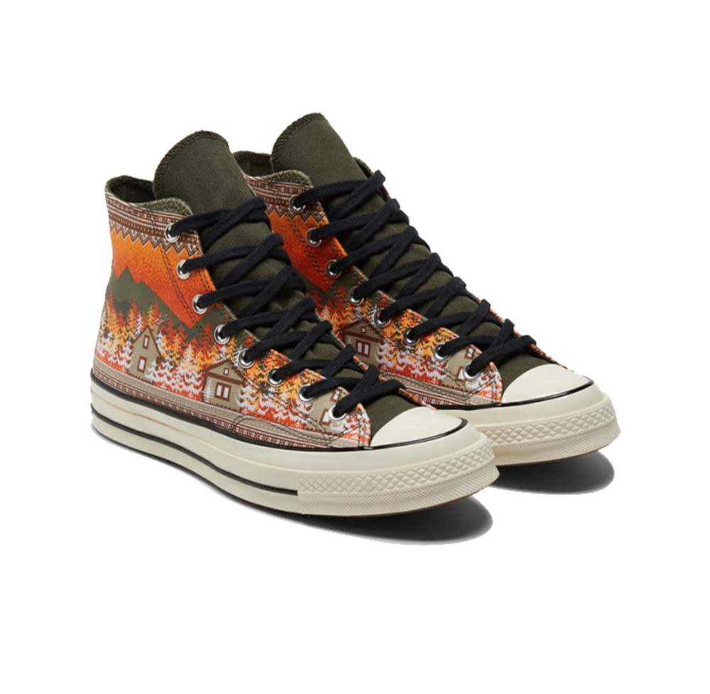 Кеды Converse Chuck 70 High 'Holiday Sweater - Orange' 172134C