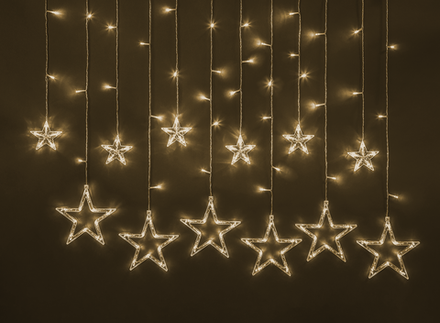 Гирлянда Navigator 93 679 NGF-D025-02 (бахрома звезды WW 138 2.5*1м IP20 TR)