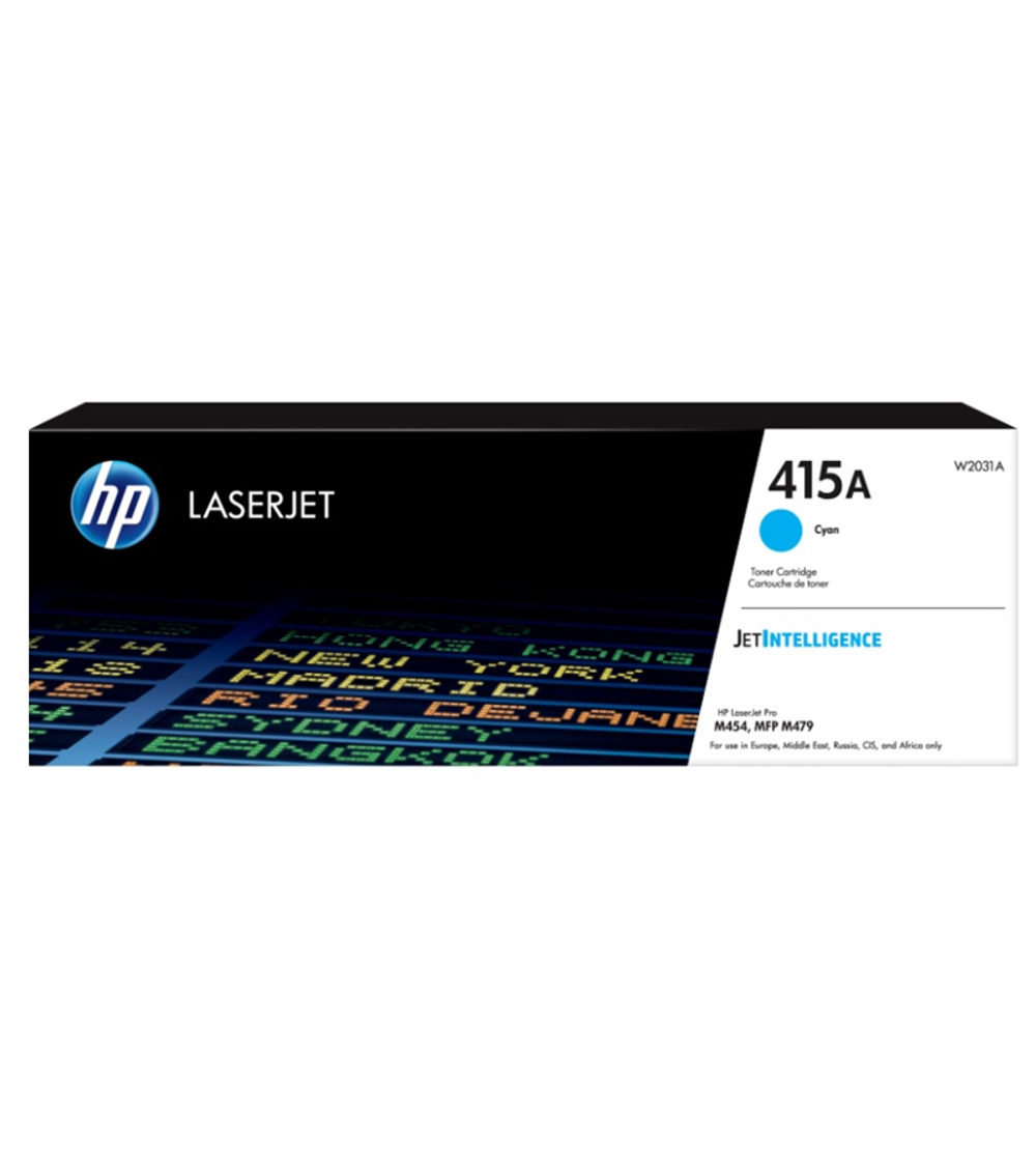 Картридж Cartridge HP 415A для LJ Pro M454/M455/MFP M479/M480f, голубой (2 100 стр.)