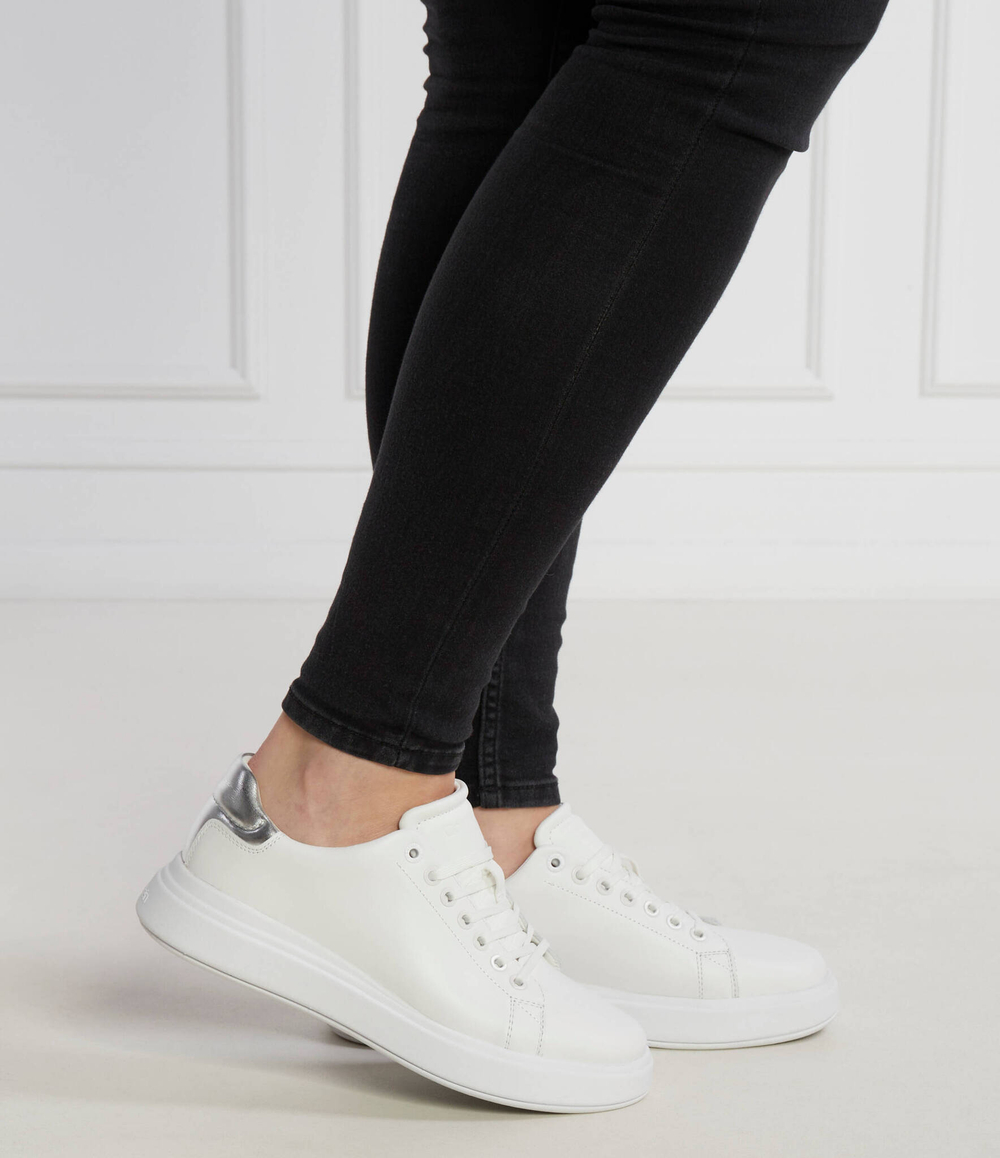 Кожаные кроссовки Calvin Klein - белый(HW0HW02005)
