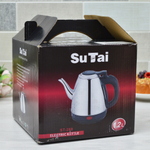 Чайник электрический 1,2л, пластик нерж, ST-288