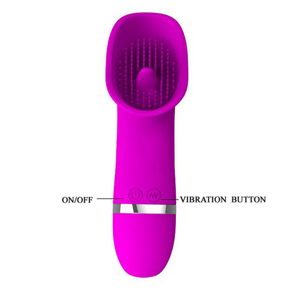 Лиловый вибромассажер для стимуляции клитора 15,5см Pretty Love Rudolf BI-014332