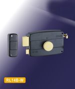 Замок накладной "MSM" RL14-B-W:BK (чёрный)