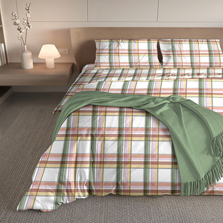 PROVANCE Ботаника Комплект постельного белья евро (4 предмета), микросатин, 100% полиэстер, 3 дизайн