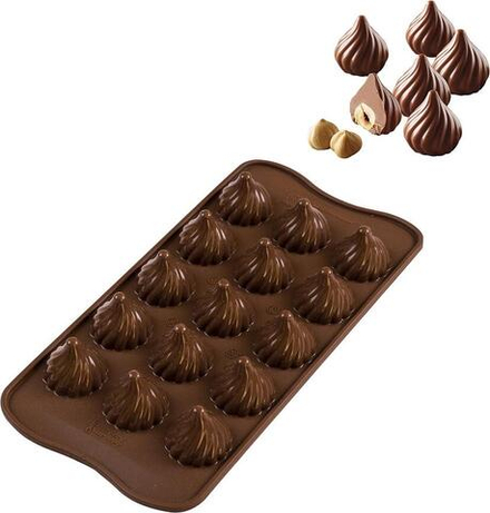 Форма для запекания Silikomart Forma do czekoladek Scg47 Choco Flame, круглая, силикон