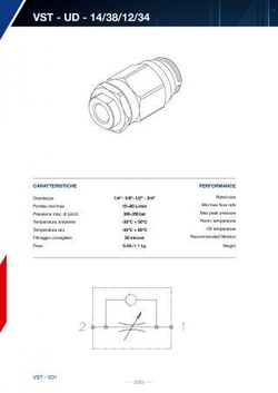 Дроссель цилиндрический с обратным клапаном трубного монтажа VRF 3/8" 004.064.OOO