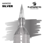 Акриловый маркер с кистью AK Playmarkers Silver